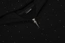 Sudadera con cremallera Sixpm Rhinestone Varsity - Negro y azul