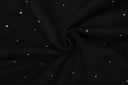 Sudadera con cremallera Sixpm Rhinestone Varsity - Negro y azul