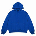 Sudadera con cremallera Sixpm Rhinestone Varsity - Negro y azul