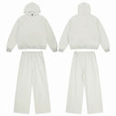 Sixpm minimal logo hoodie and sweatpants set in off-white