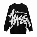 Stussy Big Script Logo Sweater — Black
