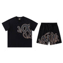 Syna World Logo Tee & Shorts Set — Black
