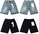 TW Bulldog Scatter Rhinestone Denim Shorts