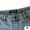 Short en jean orné de strass Bulldog TW