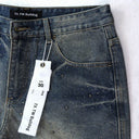 TW Bulldog Short Lavé Teinté Strass