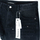 TW Bulldog Cross Stud Denim Shorts