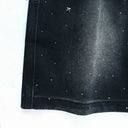 TW Bulldog Cross Stud Denim Shorts