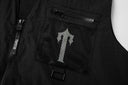Chaleco utilitario de malla Trapstar — Negro
