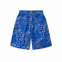 Pantalones cortos Trapstar Allover Wordmark - Azul hielo y azul