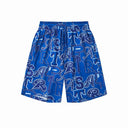 Pantalones cortos Trapstar Allover Wordmark - Azul hielo y azul
