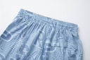 Pantalones cortos Trapstar Allover Wordmark - Azul hielo y azul