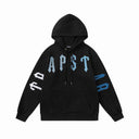 Sweat à capuche Trapstar Arch Logo — Noir/Bleu