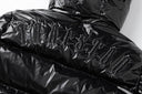 Trapstar Glossy Hooded Puffer — Black