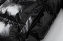 Trapstar Glossy Hooded Puffer — Black