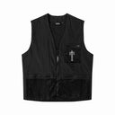 Trapstar utility mesh vest in black