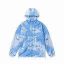 Trapstar cloud print windbreaker in blue