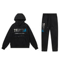 Trapstar It's A Secret gradient hoodie and joggers in black with blue accent