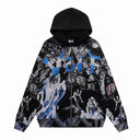 Valley Casper Haunted House Zip Hoodie — Black, product photo 2