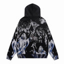 Valley Casper Haunted House Zip Hoodie — Black, product photo 3