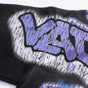 Valley Dreams Graffiti Mural Zip Hoodie — Washed Black, product photo 4