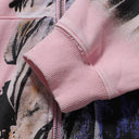 Valley Dreams NYC Skyline Zip Hoodie — Pink, product photo 8