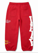VALE Logo Sweatpants — Red, Green & Black