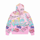 Valley All-Over Graffiti Zip Hoodie - Pink, Blue & Green, product photo 10