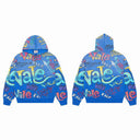 Valley All-Over Graffiti Zip Hoodie - Pink, Blue & Green, product photo 4