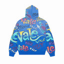 Valley All-Over Graffiti Zip Hoodie - Pink, Blue & Green, product photo 11