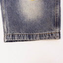 Valley Varsity Denim Shorts — Light Wash in Blue / Multicolor / Red / Green / Yellow, product photo 6