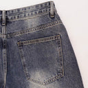 Valley Varsity Denim Shorts — Light Wash in Blue / Multicolor / Red / Green / Yellow, product photo 7