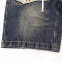 Valley Chain-Stitch Denim Shorts in Blue, product photo 8