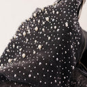 Valley All-Over Rhinestone Denim Shorts