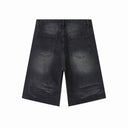 Valley Patchwork Baggy Shorts in Blue / Black / Geometric / Brown / Multicolor, product photo 8