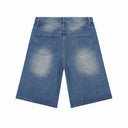 Valley Patchwork Baggy Shorts in Blue / Black / Geometric / Brown / Multicolor, product photo 9