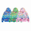 Valley All-Over Graffiti Zip Hoodie - Pink, Blue & Green