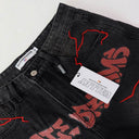 Valley Lightning Denim Shorts — Light Blue & Washed Black, product photo 5