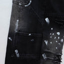 Valley Sports Carpenter Panelled Jeans — Washed Black & Blue