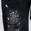 Jeans de paneles Valley Sports Carpenter — Negro y azul lavado