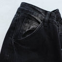 Jeans de paneles Valley Sports Carpenter — Negro y azul lavado