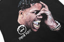 Travis Scott Close-Up Portrait T-Shirt in Black, product photo 3