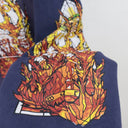 WDW Stained Glass Flame Hoodie — Orange & Purple