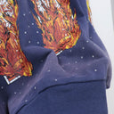 WDW Stained Glass Flame Hoodie — Orange & Purple