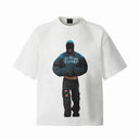 Fashion Designer Hooded Figure Graphic Tee - White