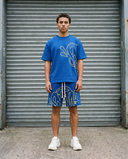 Syna World Logo Tee & Shorts Set — Royal Blue, product photo 2