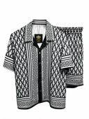 Meninthemirror Greek Key Homewear Set