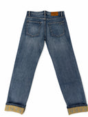Lacoste Embroidered Cuff Jeans — Dark Wash