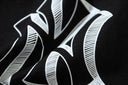 Camiseta de manga larga con logotipo de contorno de equipo de la MLB: NY y LA
