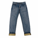 Lacoste Embroidered Cuff Jeans — Dark Wash