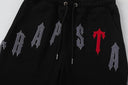 Ensemble tee-shirt et short en chenille Trapstar Accent Letter